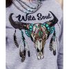 Azura Exchange Wild Soul Western Graphic Print Sweatshirt – 2XL