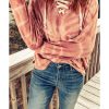 Azura Exchange Lace Up Tie Dye Hoodie – L