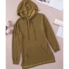 Azura Exchange Ribbed Drawstring Hoodie with Kangaroo Pocket – 2XL