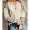 Azura Exchange Contrast Block Waffle Knit Hoodie – M