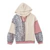 Azura Exchange Patchwork Waffle Knit Hoodie – M