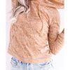 Azura Exchange Khaki Drawstring Hoodie with Kangaroo Pocket – L