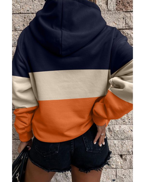 Azura Exchange Color Block Hoodie with Kangaroo Pocket – 2XL