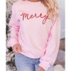 Azura Exchange Merry Letter Print Sweatshirt – 2XL