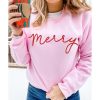 Azura Exchange Merry Letter Print Sweatshirt – 2XL