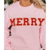 Azura Exchange MERRY Graphic Pullover Sweatshirt – L