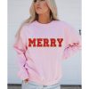 Azura Exchange MERRY Graphic Pullover Sweatshirt – L