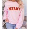 Azura Exchange MERRY Graphic Pullover Sweatshirt – L