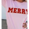 Azura Exchange MERRY Graphic Pullover Sweatshirt – L