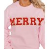 Azura Exchange MERRY Graphic Pullover Sweatshirt – L