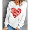 Azura Exchange Heart Graphic Pullover Sweatshirt – L