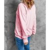 Azura Exchange Letters Print Sweatshirt with Ribbed Knit Trim – 2XL