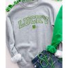 Azura Exchange Clover Embroidered Pullover Sweatshirt – L