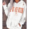 Azura Exchange Pumpkin Spice Distressed Hoodie – 2XL