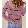 Azura Exchange Striped Tie-dye Hoodie with Side Split Tops – 2XL