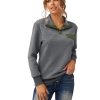 Azura Exchange Quilted Stand Neck Sweatshirt with Fake Front Pocket – L