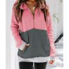 Azura Exchange Zipped Colorblock Sweatshirt with Pockets – 2XL