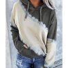 Azura Exchange Tie Dye Print Hooded Sweatshirt with Casual Pocket – 2XL