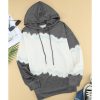 Azura Exchange Tie Dye Print Hooded Sweatshirt with Casual Pocket – 2XL