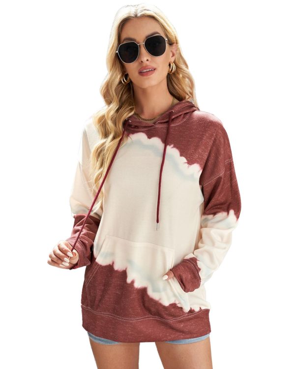 Azura Exchange Hooded Tie Dye Print Casual Sweatshirt – 2XL