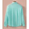 Azura Exchange Long Sleeve Buttoned Shirt with Pocket – 2XL