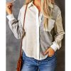 Azura Exchange Colorblock Knit Shirt with Contrast Trim – 2XL