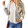 Azura Exchange Colorblock Knit Shirt with Contrast Trim – 2XL