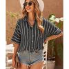 Azura Exchange Striped Shirt with Pockets – 2XL