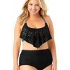 Azura Exchange Allure Juniors Plus Size Flounce Swimwear – 2X