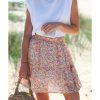 Azura Exchange Print Elastic Waist Skirt – L