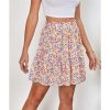 Azura Exchange Print Elastic Waist Skirt – L