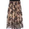 Azura Exchange Embroidered High Waist Maxi Skirt – L