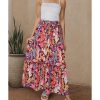 Azura Exchange Boho Floral Print High Waist Maxi Skirt – L