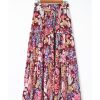 Azura Exchange Boho Floral Print High Waist Maxi Skirt – L