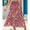 Azura Exchange Boho Floral Print High Waist Maxi Skirt – L