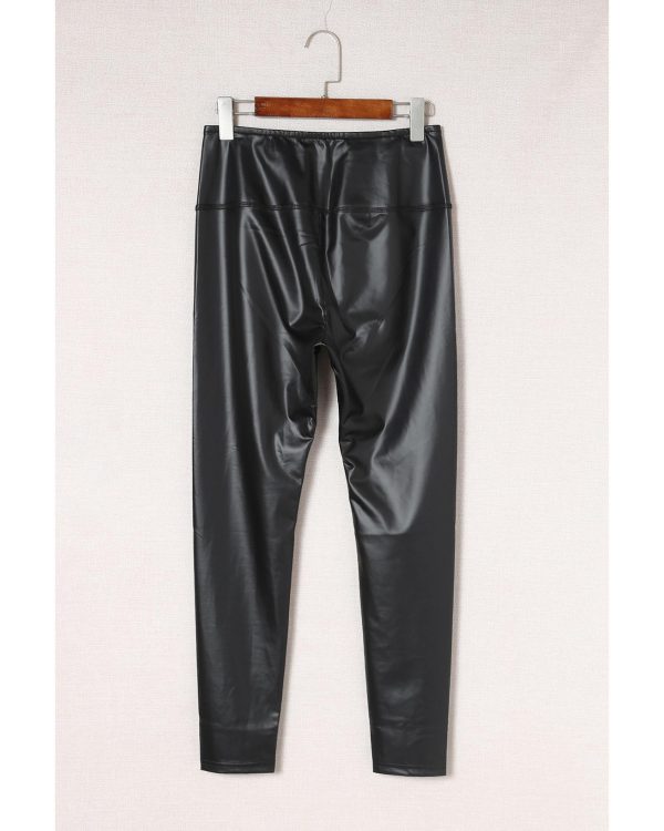 Azura Exchange Faux Leather High Waist Leggings – XL