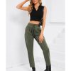 Azura Exchange Elastic Drawstring Waist Pants – L