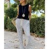 Azura Exchange Striped Wide Leg Pants – L