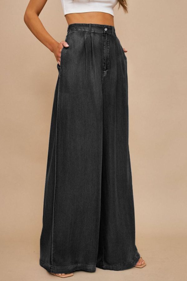 Azura Exchange Wide Leg Soft Denim Pants – 12 US