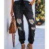 Azura Exchange Distressed Denim Jean with Pockets – 10 US