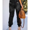 Azura Exchange Distressed Denim Jean with Pockets – 10 US