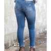 Azura Exchange Distressed Skinny Jeans – L