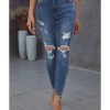 Azura Exchange Hollow Out Vintage Skinny Ripped Jeans – XL