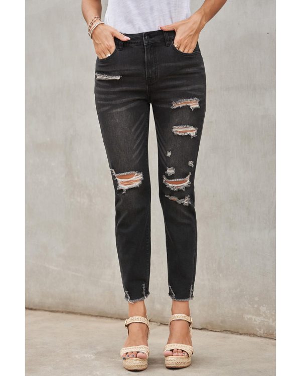 Azura Exchange Distressed Denim Pants – 2XL