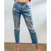 Azura Exchange Distressed Boyfriend Denim Pants – S