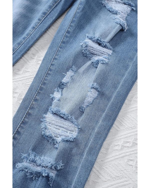 Azura Exchange Distressed Boyfriend Denim Pants – S