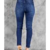 Azura Exchange Button Fly High Rise Skinny Jeans – M