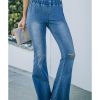 Azura Exchange Distressed Bell Bottom Denim Pants – M