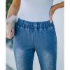 Azura Exchange Distressed Bell Bottom Denim Pants – M