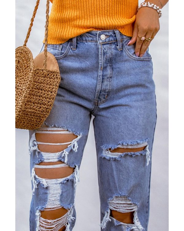 Azura Exchange Destroyed Boyfriend Jeans – 14 US